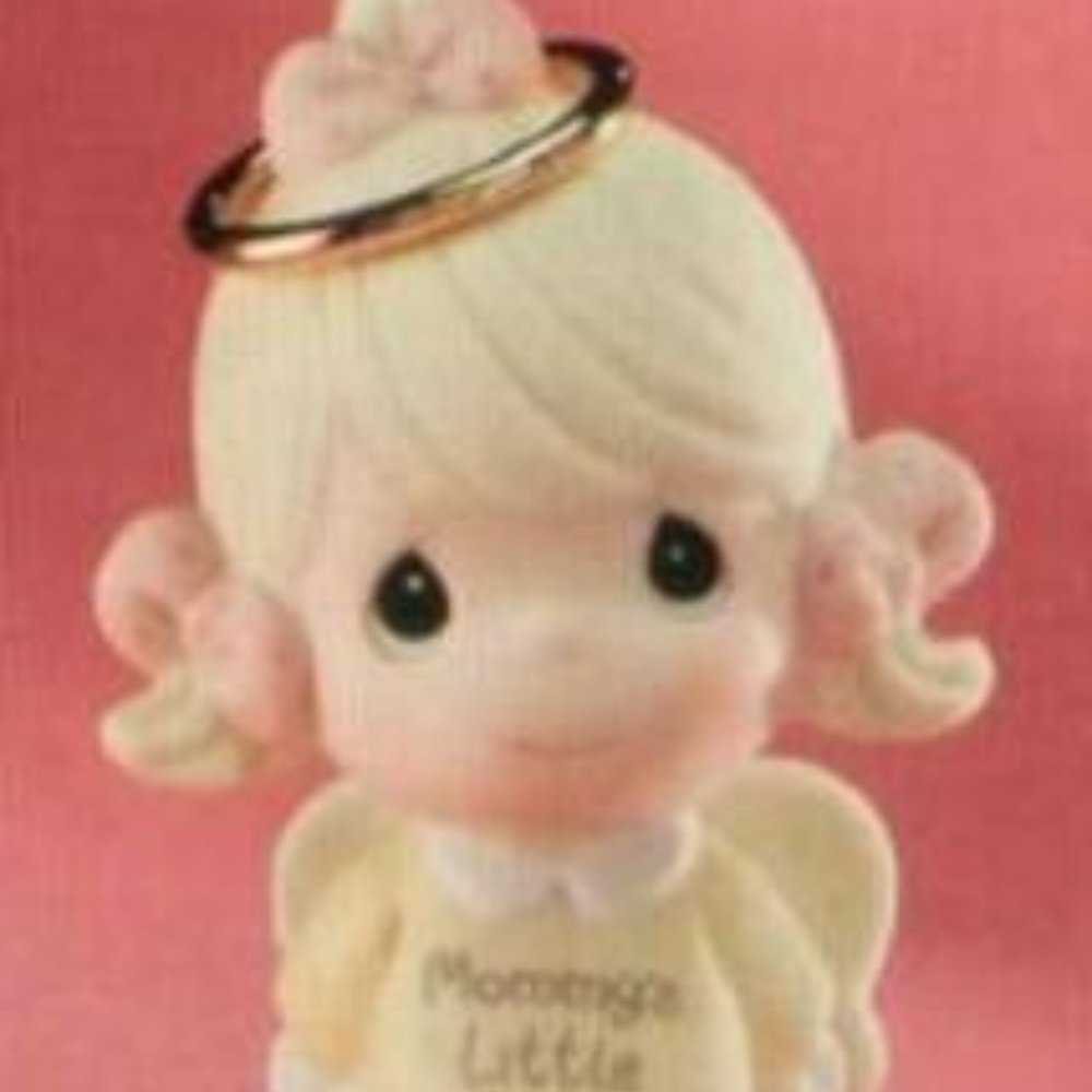 PRECIOUS MOMENTS-Mommy's Little Angel-Blonde Girl